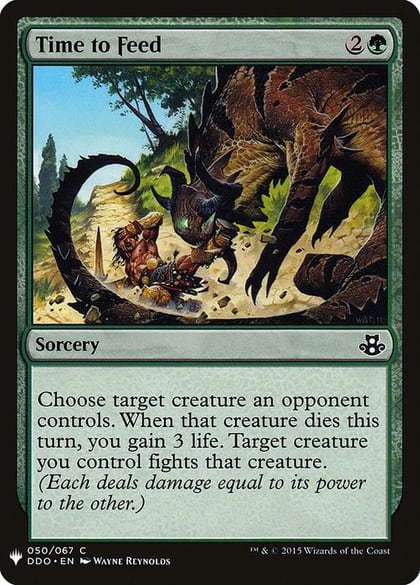 Time to Feed, The List Reprints 50