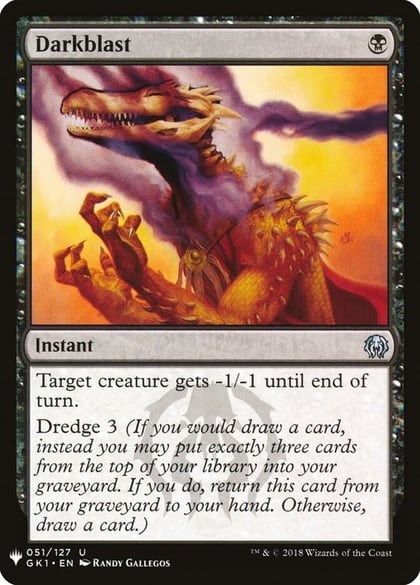 Darkblast, The List Reprints 51