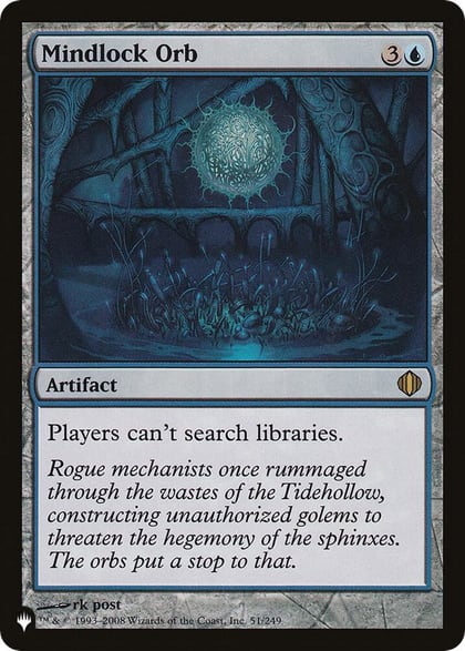 Mindlock Orb, The List Reprints 51/249