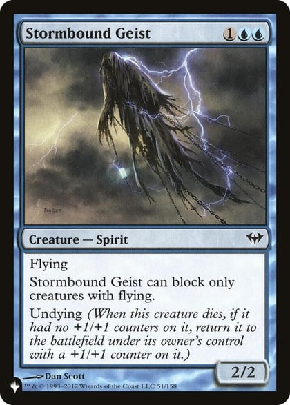 Stormbound Geist, The List Reprints 51/158