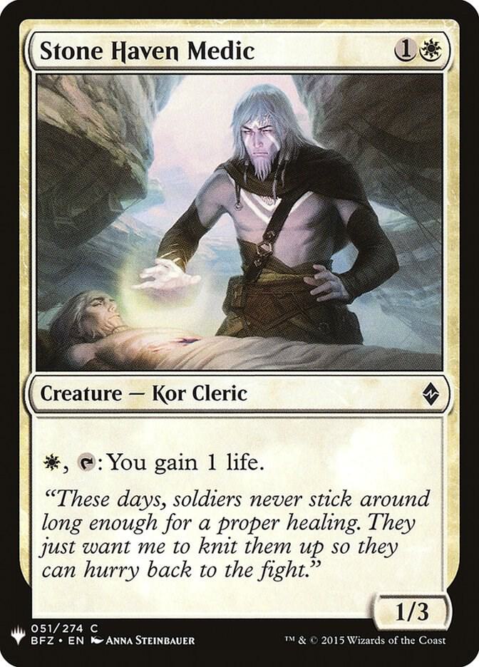 Stone Haven Medic, The List Reprints 51