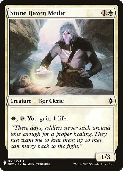 Stone Haven Medic, The List Reprints 51