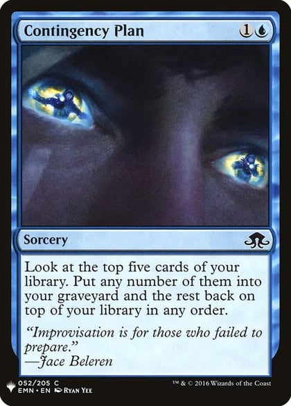 Contingency Plan, The List Reprints 52