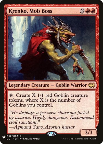 Krenko, Mob Boss, The List Reprints 52
