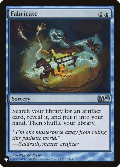 Fabricate, The List Reprints 52/249