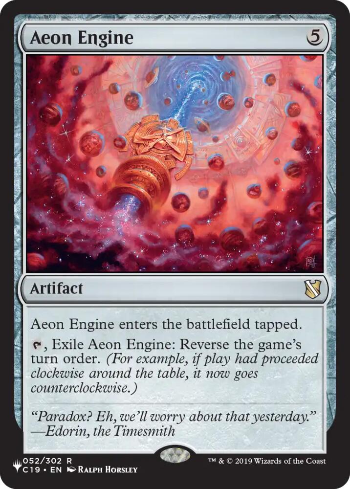 Aeon Engine, The List Reprints 52
