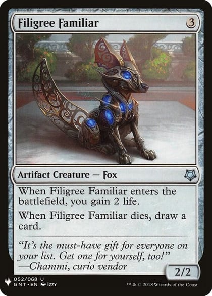 Filigree Familiar, The List Reprints 52