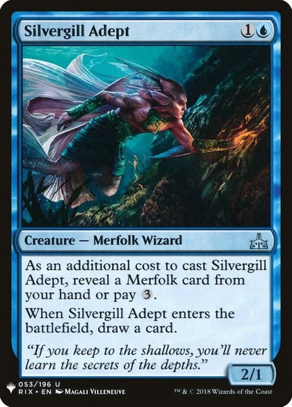 Silvergill Adept, The List Reprints 53