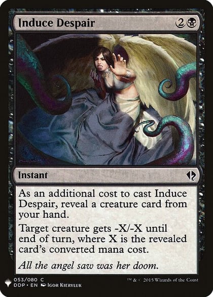 Induce Despair, The List Reprints 53
