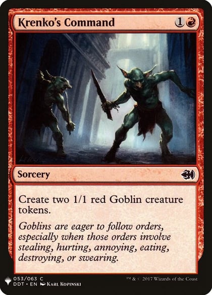 Krenko's Command (DDT), The List Reprints 53