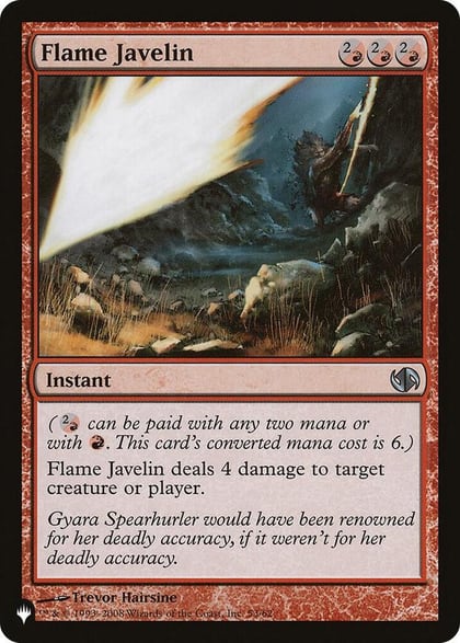 Flame Javelin, The List Reprints 53/62