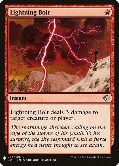 Lightning Bolt (E01), The List Reprints 54