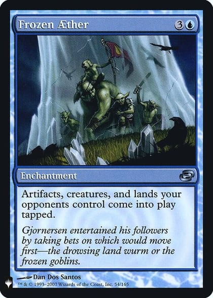 Frozen Aether, The List Reprints 54
