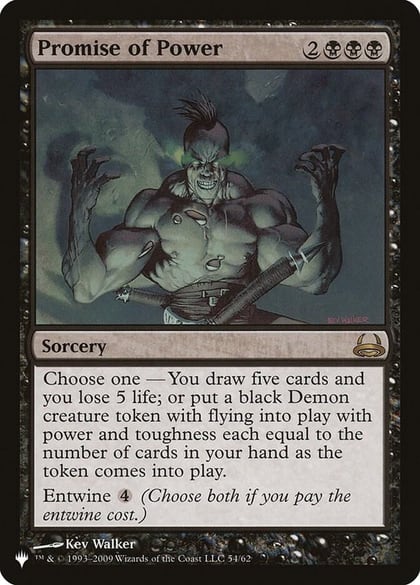 Promise of Power, The List Reprints 54/62