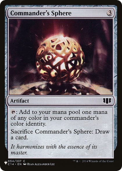 Commander's Sphere, The List Reprints 54