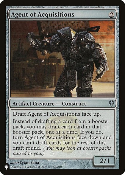 Agent of Acquisitions, The List Reprints 54/210