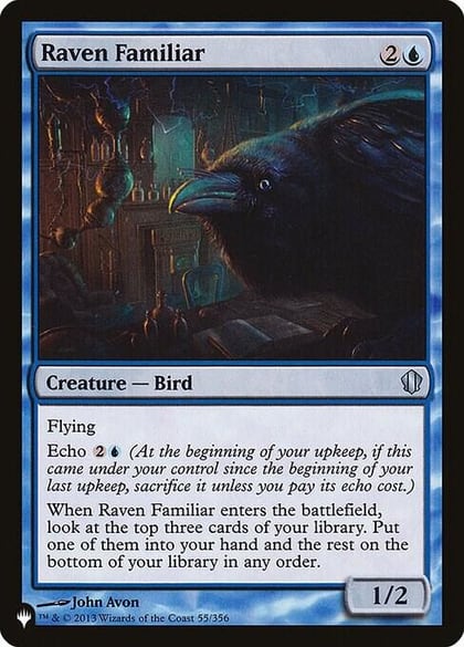 Raven Familiar, The List Reprints 55/356