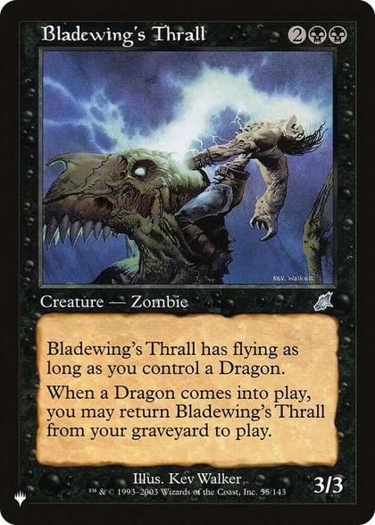 Bladewing's Thrall, The List Reprints 55/143