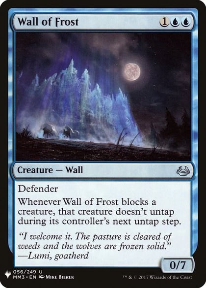 Wall of Frost, The List Reprints 56