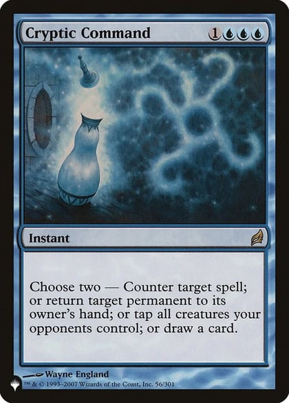 Cryptic Command (LRW), The List Reprints 56/301