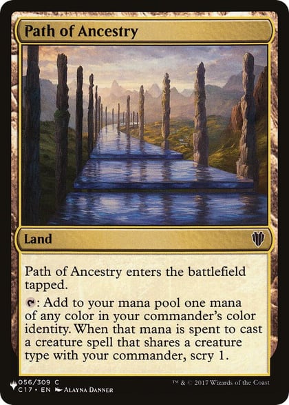 Path of Ancestry (C17), The List Reprints 56