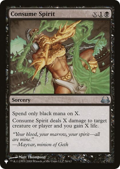 Consume Spirit, The List Reprints 56/62