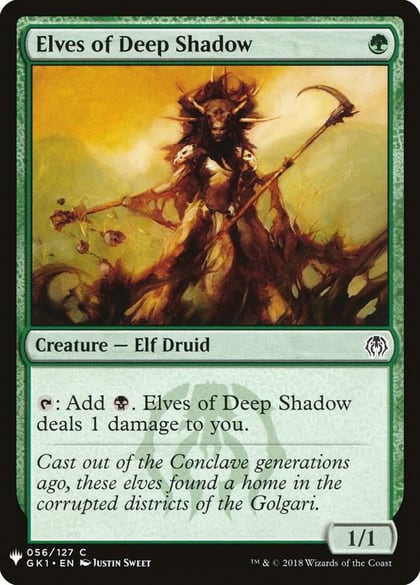 Elves of Deep Shadow, The List Reprints 56