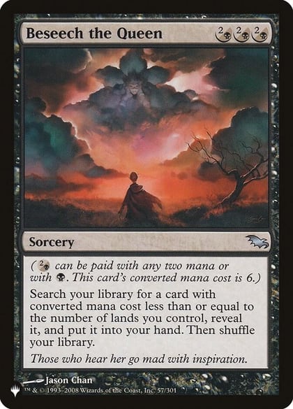 Beseech the Queen, The List Reprints 57/301