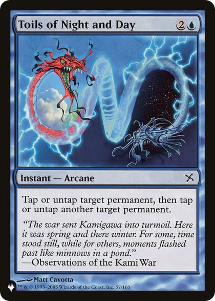 Toils of Night and Day, The List Reprints 57/165