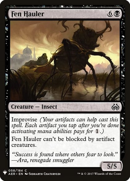 Fen Hauler, The List Reprints 58
