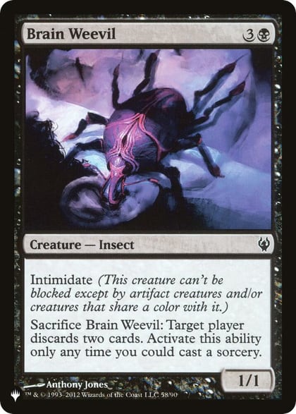 Brain Weevil, The List Reprints 58/90