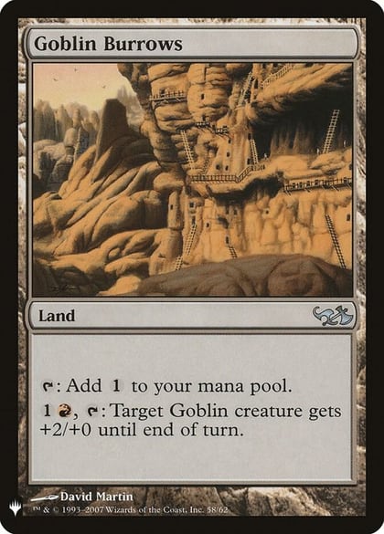 Goblin Burrows, The List Reprints 58