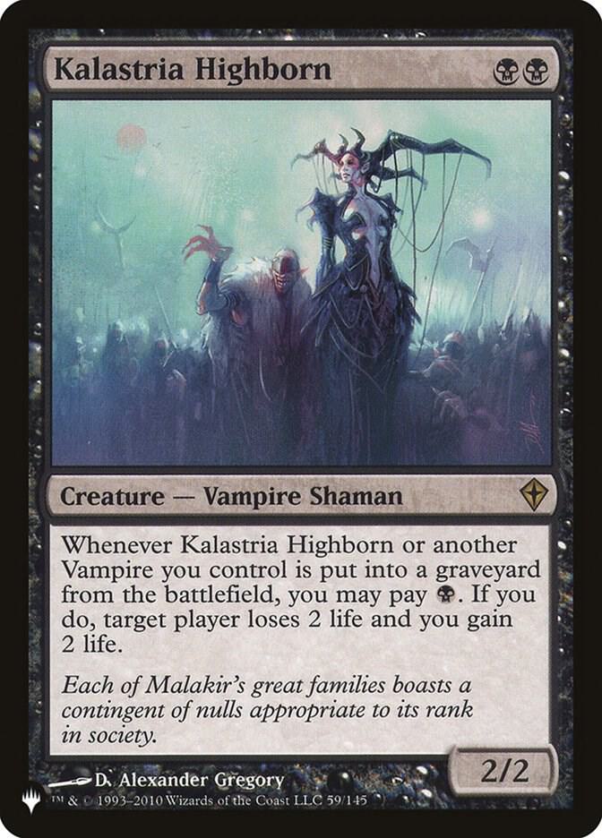 Kalastria Highborn, The List Reprints 59/145