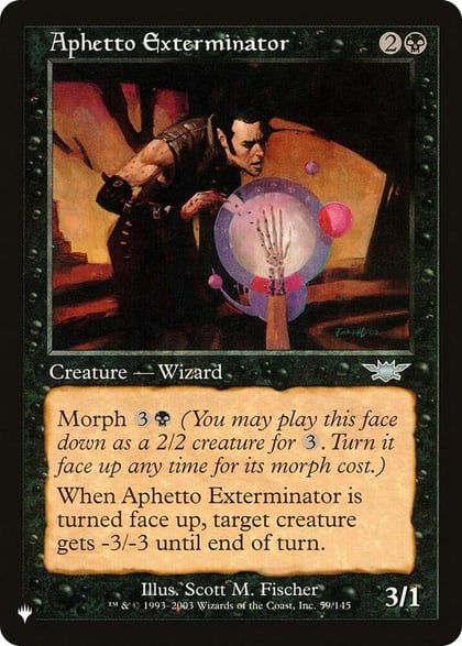 Aphetto Exterminator, The List Reprints 59/145
