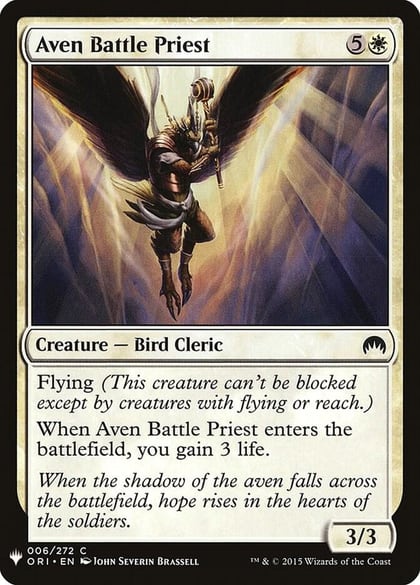 Aven Battle Priest, The List Reprints 6