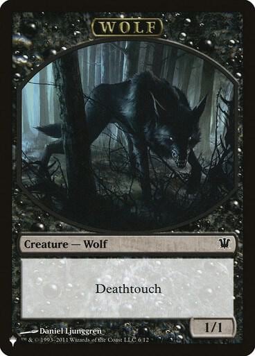 Wolf // Cat Double-Sided Token, The List Reprints 6 // 11