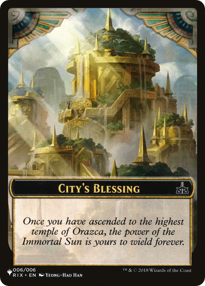 City's Blessing // The Monarch Double-sided Token, The List Reprints 6 // 14