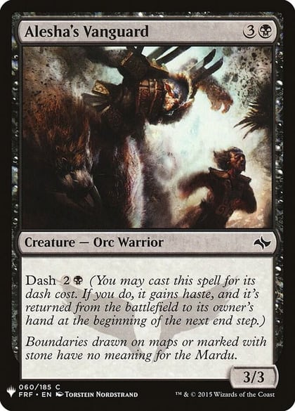Alesha's Vanguard, The List Reprints 60