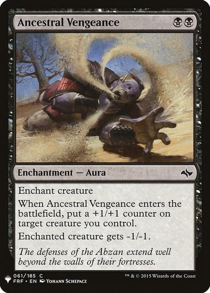 Ancestral Vengeance, The List Reprints 61