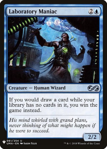 Laboratory Maniac (UMA), The List Reprints 61