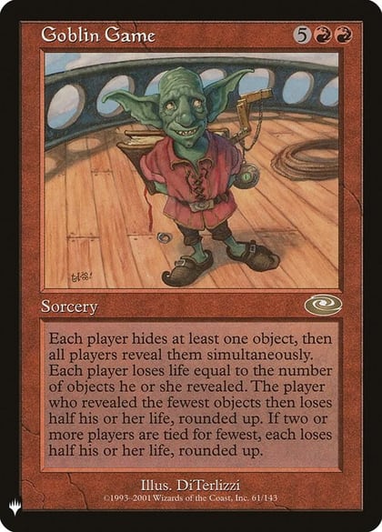 Goblin Game, The List Reprints 61/143