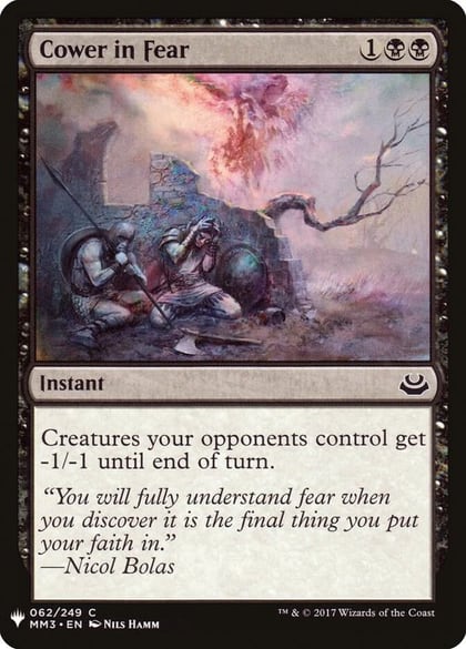 Cower in Fear, The List Reprints 62