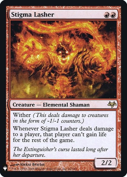 Stigma Lasher, The List Reprints 62