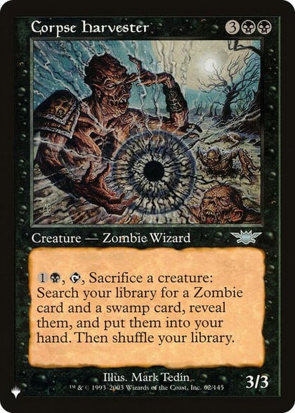 Corpse Harvester, The List Reprints 62/145