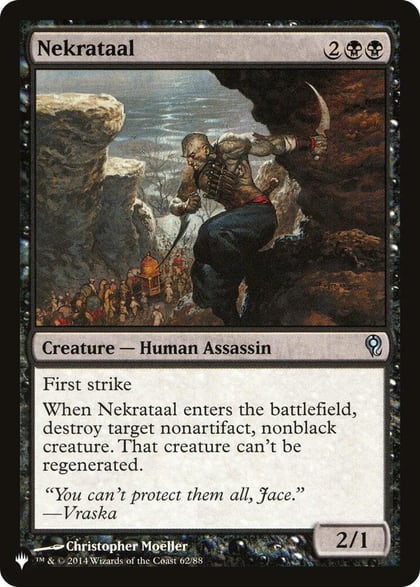 Nekrataal, The List Reprints 62/88