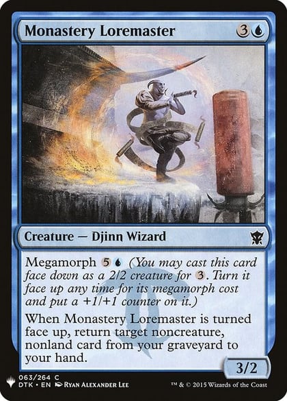 Monastery Loremaster, The List Reprints 63