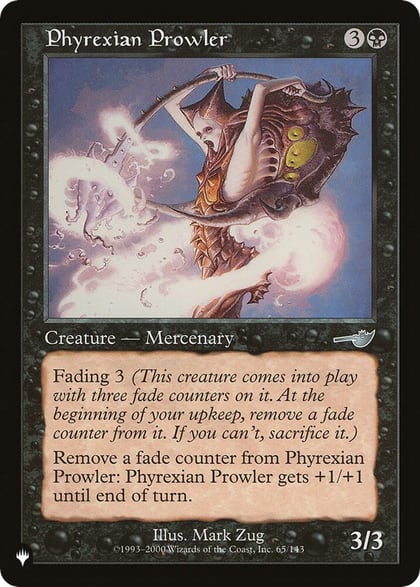 Phyrexian Prowler, The List Reprints 65/143