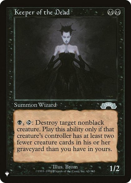 Keeper of the Dead, The List Reprints 65/143