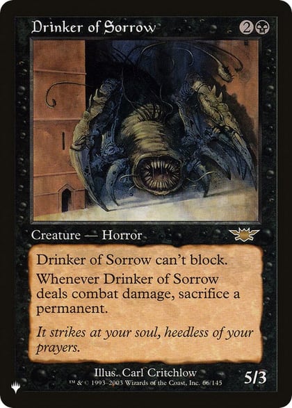 Drinker of Sorrow, The List Reprints 66/145
