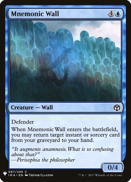 Mnemonic Wall, The List Reprints 67